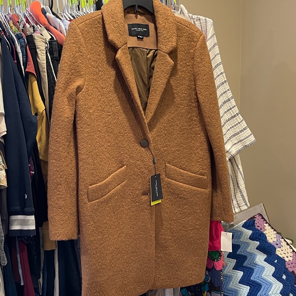 Marc New York NWT camel coat